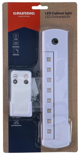 [871125226174] GRUNDIG LED Cabinet Light with Remote Control