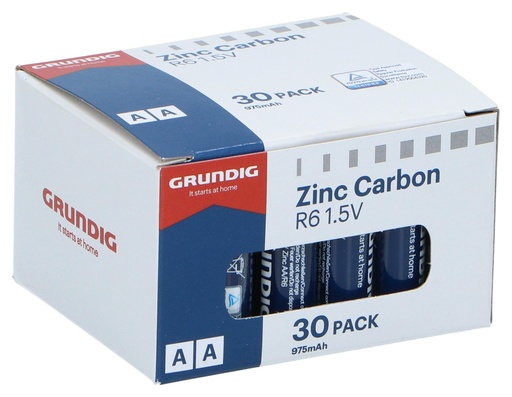 [871125230236] GRUNDIG Battery AA R6 Zinc 1.5V 975mAh