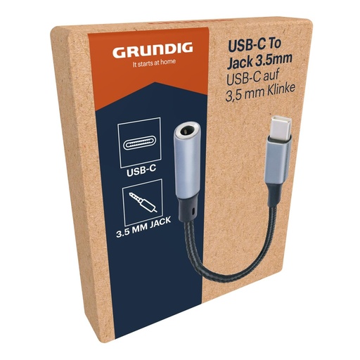 [871125243045] GRUNDIG USB-C to 3.5mm Jack Audio Cable