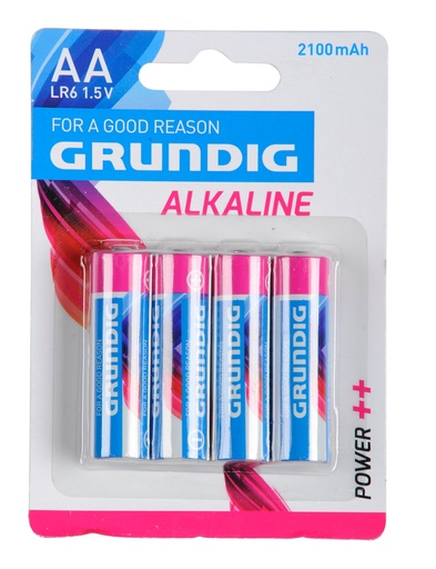 [871125251667] GRUNDIG Alkaline AA LR6 Battery 2100mAh