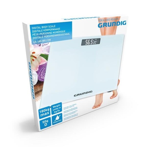 [871125216412] GRUNDIG Body Scale White 28x28cm