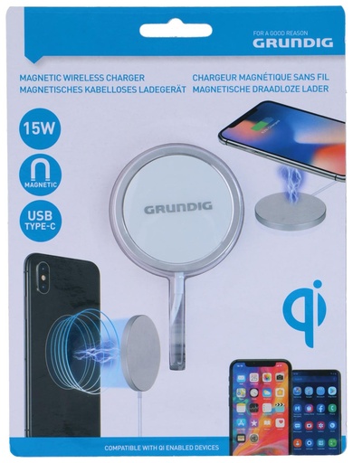 [871125224310] GRUNDIG Wireless Magnetic Charger 15W Qi