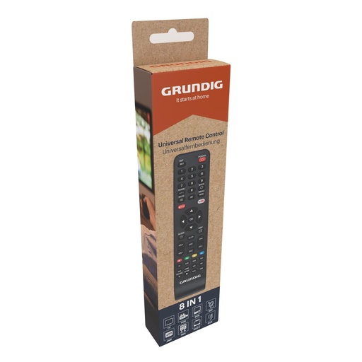 [871125233462] GRUNDIG Universal Remote Control 8-in-1 Black