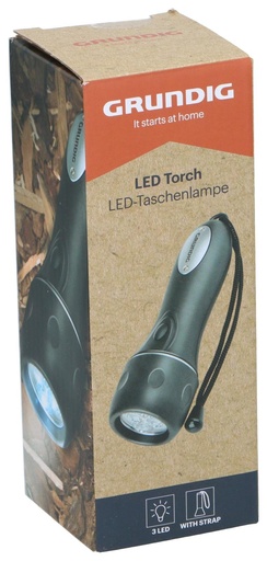 [871125230635] GRUNDIG LED Torch 3 LED Ø5.3xh16cm