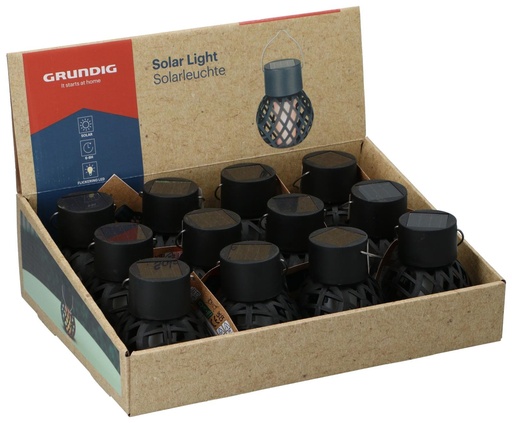 [871125226195] GRUNDIG Solar Lantern Ball Ø7x9cm
