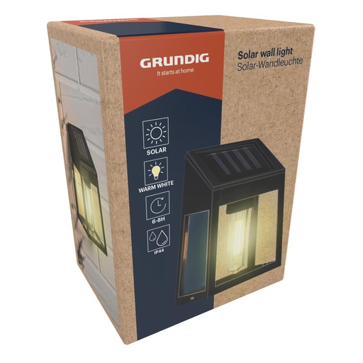 [871125226153] GRUNDIG Solar Wall Light Warm White