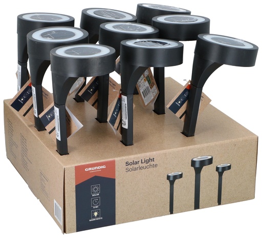 [871125227056] GRUNDIG Solar Garden Light Ø11xH40cm