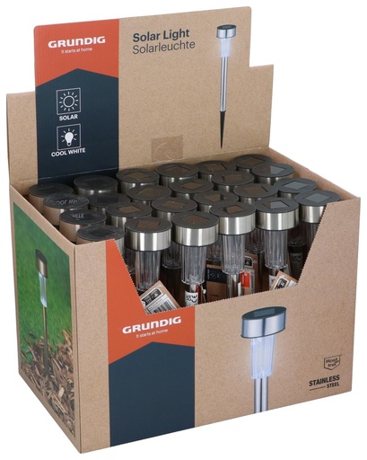[871125226144] GRUNDIG Solar Garden Spike Light Ø5.5x36.5cm