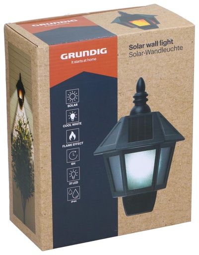 [871125226141] GRUNDIG Solar Wall Light 2in1 31 LED