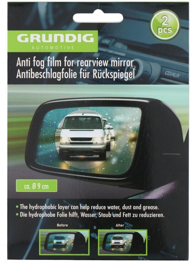 [871125217763] GRUNDIG AUTOMOTIVE Anti-Rain Film Round 9.8cm
