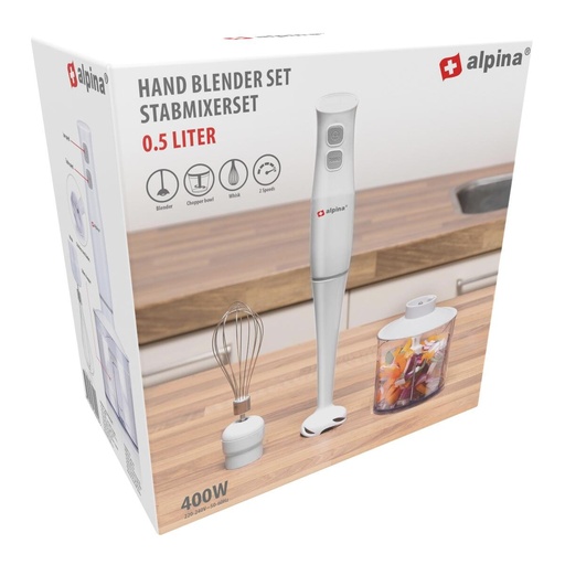[871125223092] ALPINA Hand Blender 400W 230V