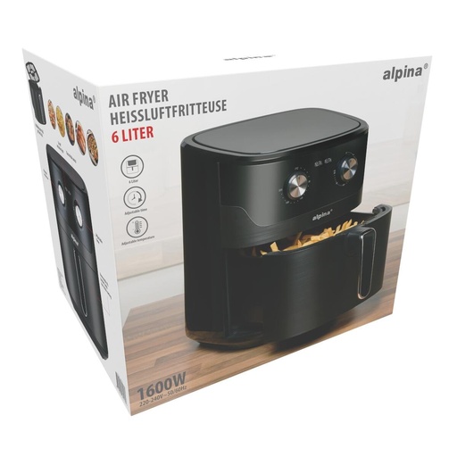 [871125227216] ALPINA Air Fryer 6L 1600W