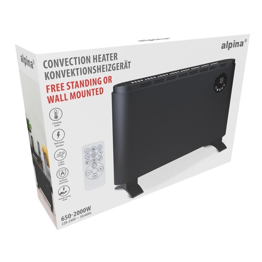 [871125235598] ALPINA Digital Convection Heater 2000W
