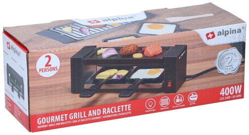 [871125223291] ALPINA Raclette Grill 230V 400W