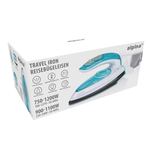 [871125233583] ALPINA Travel Steam Iron 700W