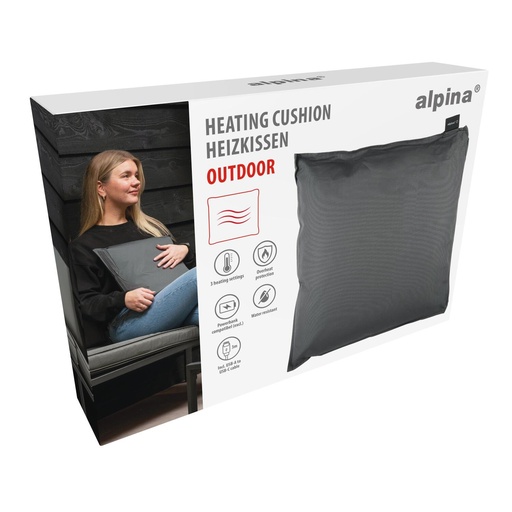 [871125244057] ALPINA Heating Cushion Outdoor Grey