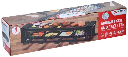 [871125223292] ALPINA Raclette Grill 230V 800W