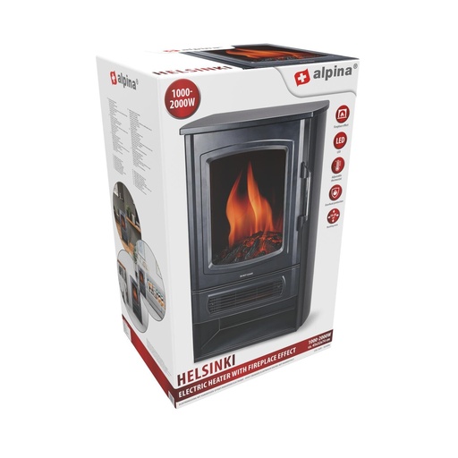 [871125224848] ALPINA Electric Heater Helsinki 2000W 230V