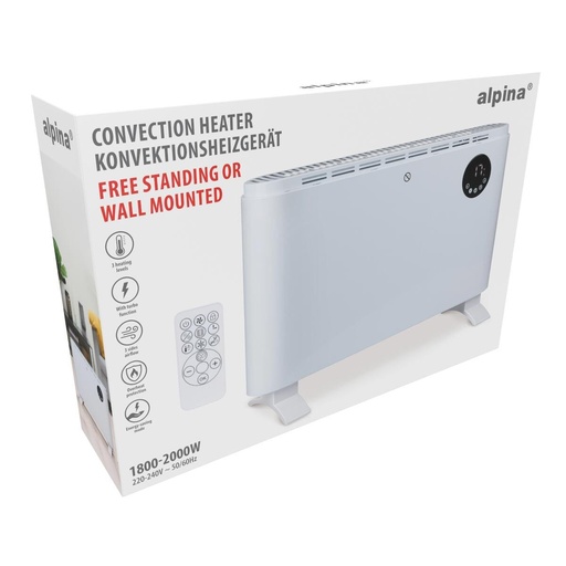 [871125235597] ALPINA Digital Convection Heater 2000W