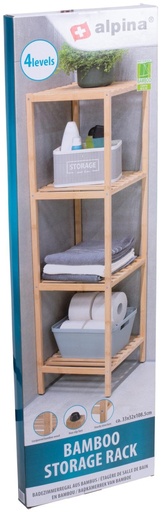 [871125247426] ALPINA Bathroom Rack 4 Levels 33x32x108.5cm