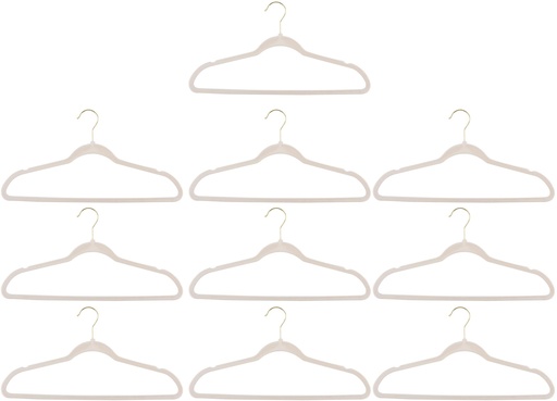 [871125234735] ALPINA Velvet Clothes Hanger Cream