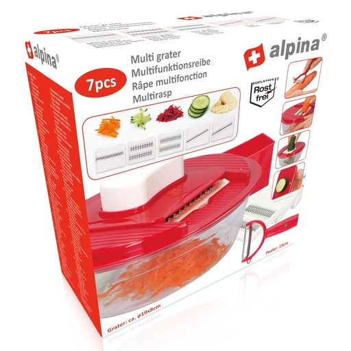 [871125210770] ALPINA Multi Grater Ø19cm