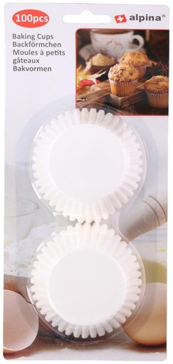 [871125226357] ALPINA Round Baking Cups Ø7cm