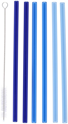[871125233460] ALPINA Reusable Drinking Straws 20cm Blue