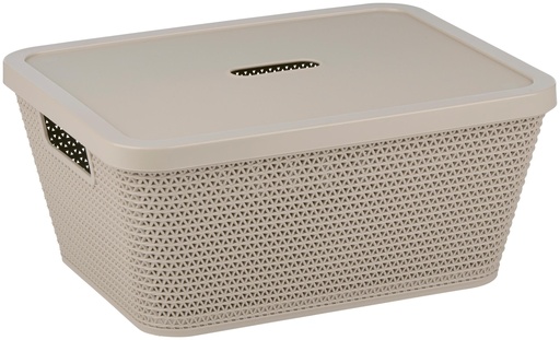 [871125243555] ALPINA Storage Basket With Cover 30x23.9x13.1cm