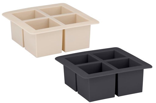 [871125255600] ALPINA Ice Cube Tray Square 4-Cube 15.2x15.2cm