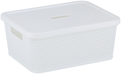 [871125243554] ALPINA Storage Basket with Cover 25.1x19.6x10.5cm