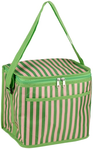 [871125230614] ALPINA Cool Bag 10L 26x18x22cm Green Striped