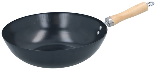 [871125224177] ALPINA Wok with Wooden Handle Ø30cm Non-stick