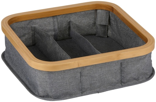 [871125239956] ALPINA Storage Basket with 3 Sections 30x30x9cm