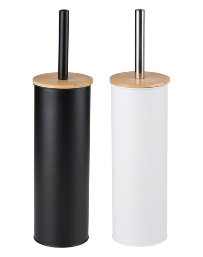 [871125257299] ALPINA Toilet Brush with Holder Black and White