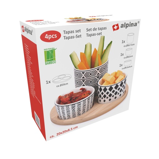 [871125224034] ALPINA Round Tapas Plate 20cm