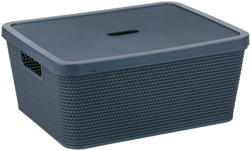 [871125243556] ALPINA Storage Basket With Cover 36.4x30x15.1cm