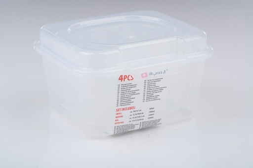 [871125224158] ALPINA Storage Box Transparent 2.64L 17x15.5x10cm