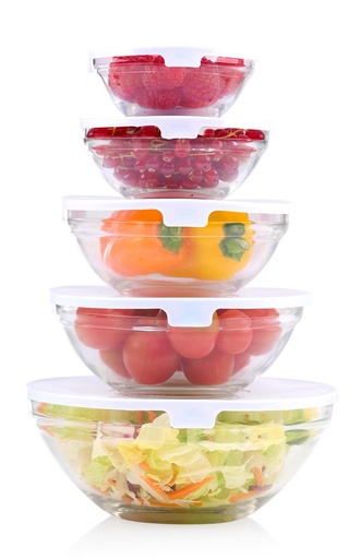 [871125255965] ALPINA Glass Bowl Set 130-900ml