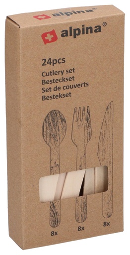 [871125257494] ALPINA Cutlery Set Wood