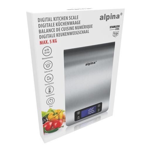 [871125227236] ALPINA Digital Hanging Kitchen Scale