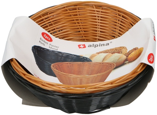 [871125210872] ALPINA Round Storage Basket Ø20cm