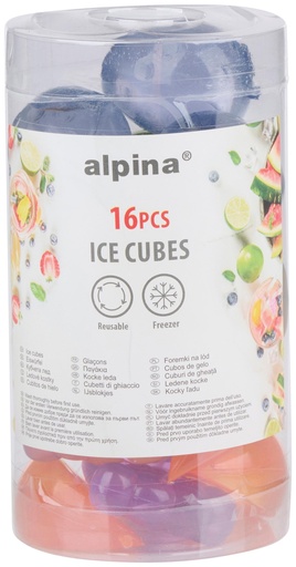 [871129207165] ALPINA Alpina Reusable Ice Cubes 16pcs Fruit Shapes