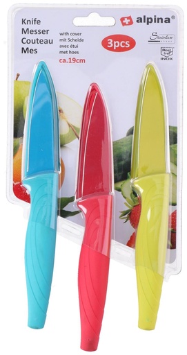 [871125206998] ALPINA Kitchen Knife 19cm with Protective Cover