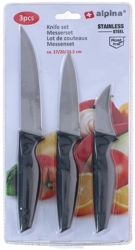 [871125247750] ALPINA Kitchen Knives 23.5/20/17cm