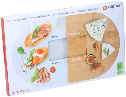 [871125247178] ALPINA Oval serving platter 37x22 cm