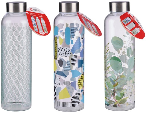 [871125224019] ALPINA Drinking Bottle 570ml Patterned