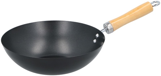 [871125213046] ALPINA Wok with Wooden Handle Ø25x7cm