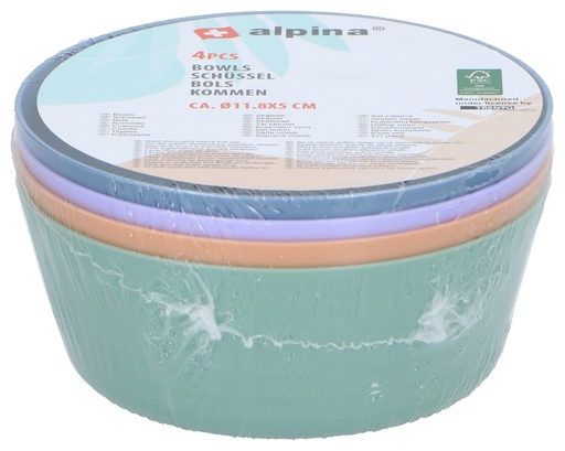 [871125255201] ALPINA Alpina bowls Ø11.8xh5cm