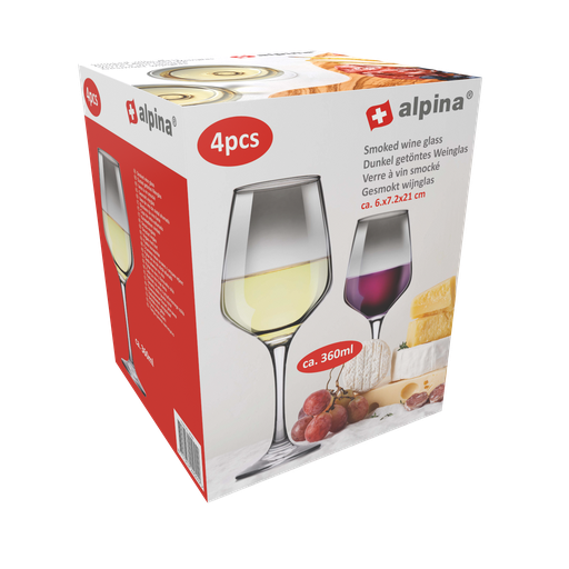 [871125224044] ALPINA Wine Glass Smoke 350ml